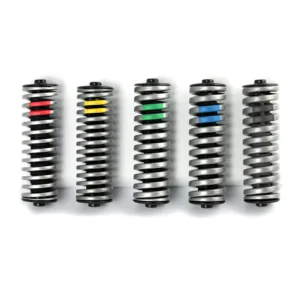 LT suspension elements for parallelogram seat post in the five available firmness levels: Soft, Medium, Standard, Hard and Extra Hard